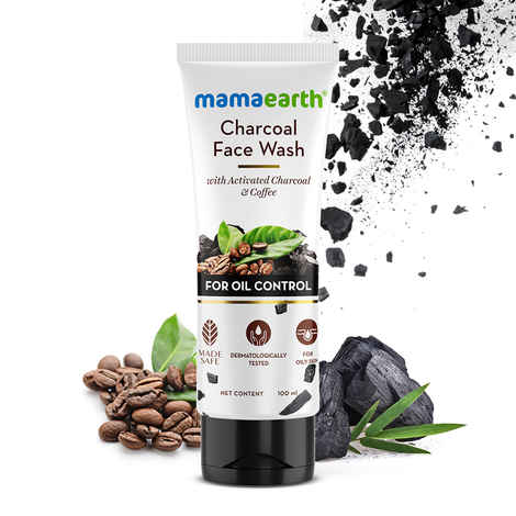 Mamaearth Charcoal Natural Face Wash For Oil Control And Pollution Defence (100 ml) - For Oily Skin