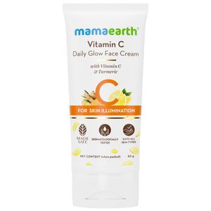 Mamaearth Vitamin C Daily Glow Face Cream With Vitamin C & Turmeric for Skin Illumination - 80 gm