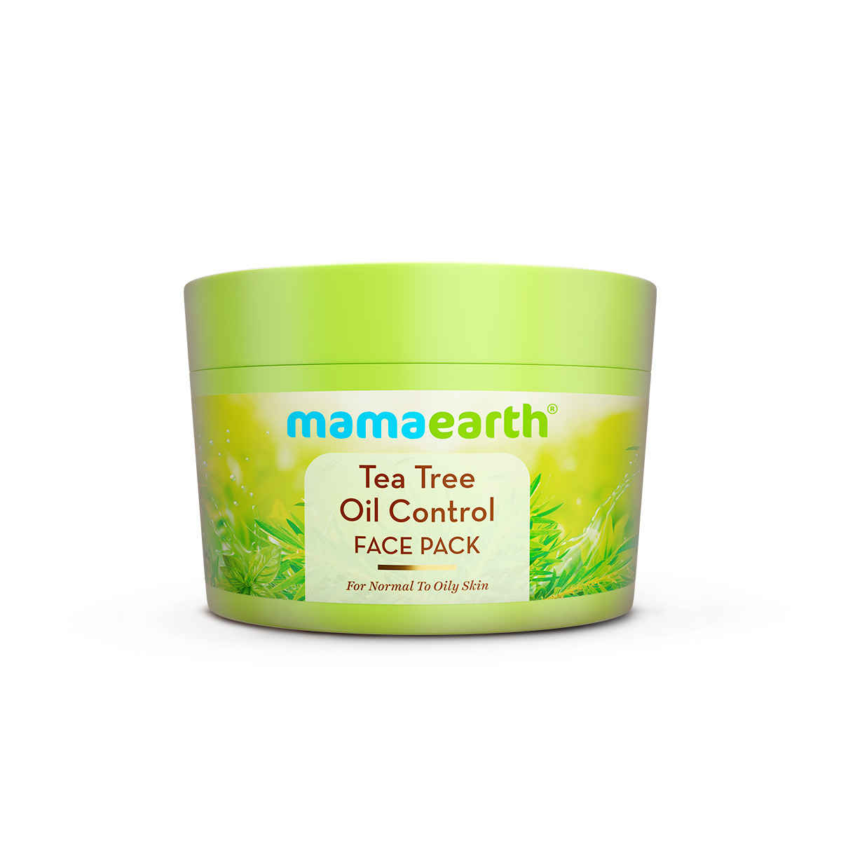 Mamaearth Tea Tree Oil Control Face Pack with Tea Tree & Salicylic Acid for Normal to Oily Skin 200 gm | DIY-like Texture | Controls Sebum Production & Acne | Clay Face Mask |Free From Harmful Chemicals