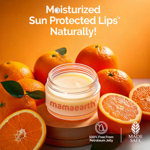 Mamaearth Vitamin C Moisture Therapy Lip Balm SPF 50 for Dry & Chapped Lips 15 gm
