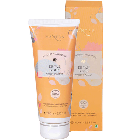 Mantra Herbals De-Tan Scrub Apricot & Walnut (100 gm)