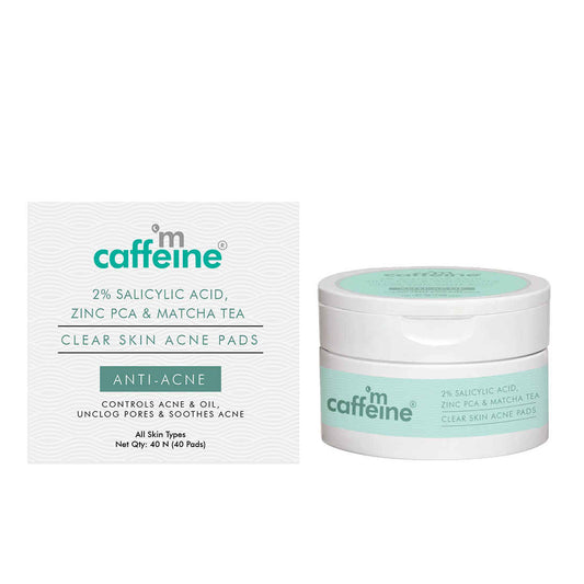 MCaffeine 2% Salicylic Acid Zinc Pca & Matcha Tea Clear Skin Acne Pads
