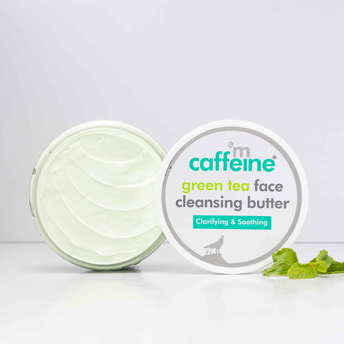mCaffeine Green Tea Face Cleansing Butter with Shea Butter & Vit E| Moisturizing & Gentle Makeup Remover & Face Cleanser | For All Skin Types - 100 gm