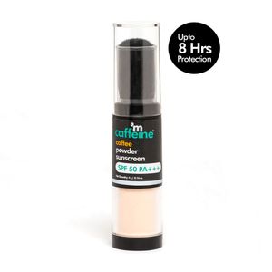 mCaffeine Revolutionary Coffee Powder Sunscreen with SPF 50 PA+++ for Oil Free & Ultra Soft Skin