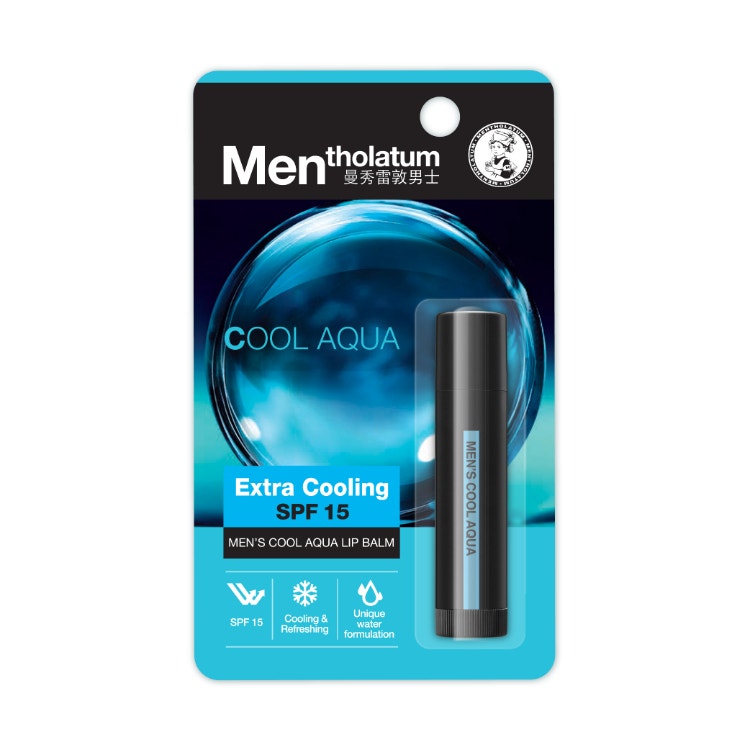 Mentholatum Mens Aqua Lip Balm 3.5G