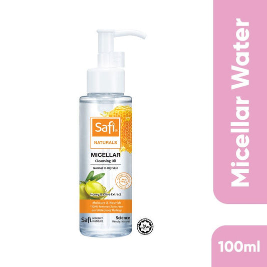 Safi Naturals Micellar Cleansing Oil Normal To Dry Skin (Honey & Olive Extract) 95Ml