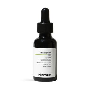 Minimalist Niacinamide 10% with Matmarine + Zinc + Acetyl Glucosamine Regulates Sebum & Evens Tone, 10 ml