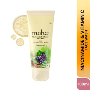Moha Niacinamide And Vitamin C Brightening Face Wash Cleanse And Brighten Skin 100 ml