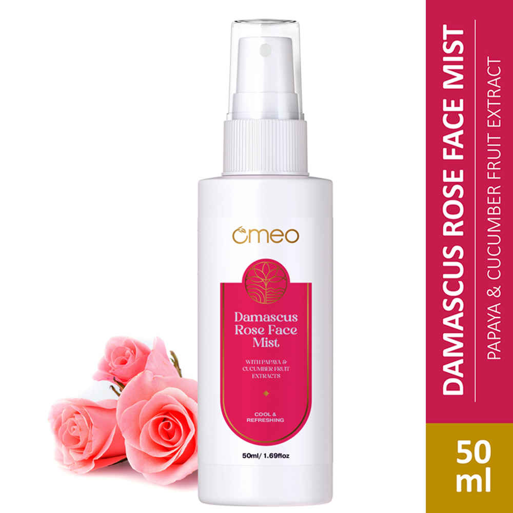 Omeo Damascus Rose Face mist/Toner-50 ml infused With the Goodness of Papaya & Cucumber Fruit Extracts for Skin Cooling & Refreshing Men & Women