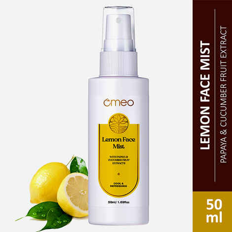 Omeo Lemon Face mist/Toner-50 ml infused With the Goodness of Papaya & Cucumber Fruit Extracts for Skin Cooling & Refreshing Men & Women