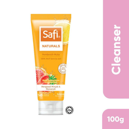 Safi Pembersih Muka Strawberi Lemon & Habbatus Sauda 100G