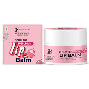 Pilgrim Squalane Bubblegum Lip Balm For Women & Men | Lip Balm With Shea & Cocoa Butter For Soft Lips | Lip Balm for Soothing & Hydrating Dry & Chapped Lips, 8 gm