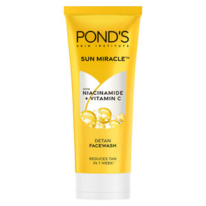 Ponds DeTan Facewash |With Niacinamide & Vitamin C |Reduces Tan in 7 Days |For All Skin Types |100 gm