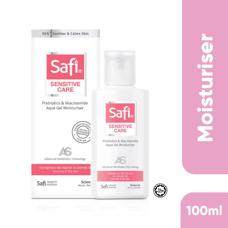 Safi Sensitive Care Probiotics & Niacinamide Aqua Gel Moisturiser 100Ml