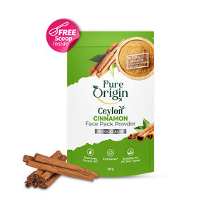 Pure Origin Ceylon Cinnamon Face Pack Powder | Exfoliates | Fights Acne & Blemishes | Controls Oil | All Skin Types | 100 gm