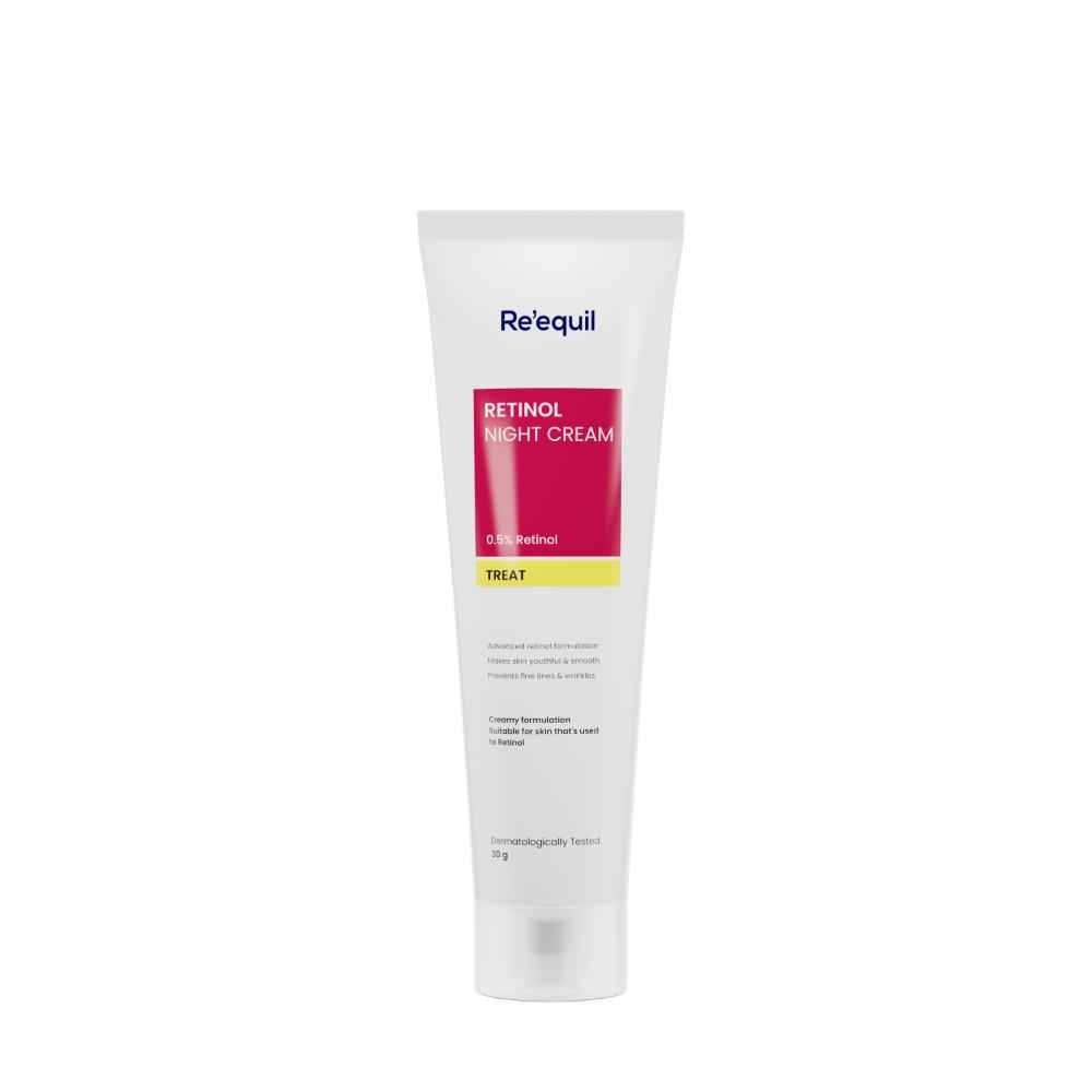 Re'equil 0.5% Retinol Night, Makes Skin Youthful & Smooth, Prevents Fine Lines & Wrinkles 30 gm