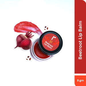Rivona Naturals Beetroot Lip Balm | Beetroot + Avocado Butter | Hydrating and Tinted | For Men & Women | 8 gm