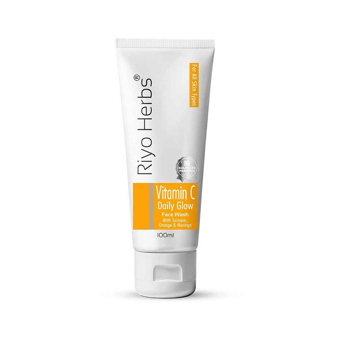Riyo Herbs Vitamin C Daily Glow Facewash, UV Rays/ Sun Light Dark Spots, For All Skin Types - 100 ml