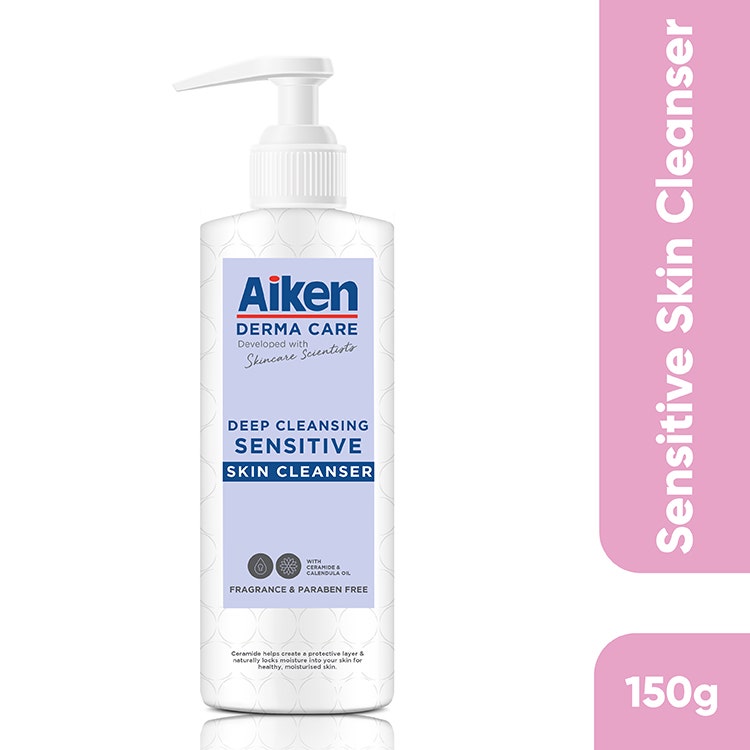 Aiken Derma Care Deep Cleansing Sensitive Skin Cleanser 150G
