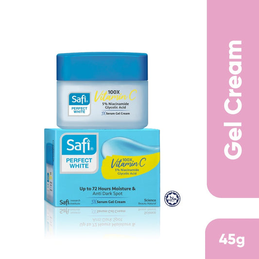 Safi Perfect White 3X Serum Gel Cream Moisturizer 45G