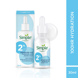 Simple 2% Hyaluronic Acid + Polyglutamic Acid Booster Serum 30 ml