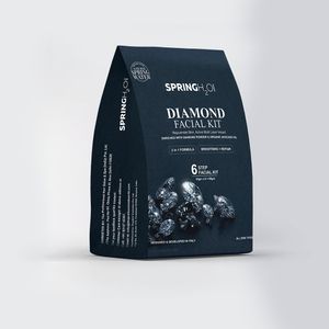 SPRING H2O FRANCE Diamond Facial Kit 60 gm| 2 in 1 Formula Brightning+Repair | Enriched with Organic Avocado oil and Diamond Powder| Simple 6 Step