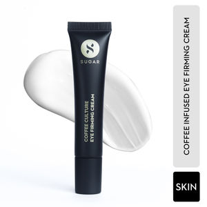 Sugar Cosmetics Coffee Culture Eye Firming Cream with Coffee Extracts Under-Eye Cream to Relieve Puffiness and Dark Circles with Caffeine, Hyaluronic Acid - 15 ml
