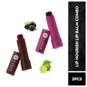 SUGAR Cosmetics Tipsy Lips Moisturizing Balm - 04 L.I.I.T & 07 Bramble - 2 Pcs