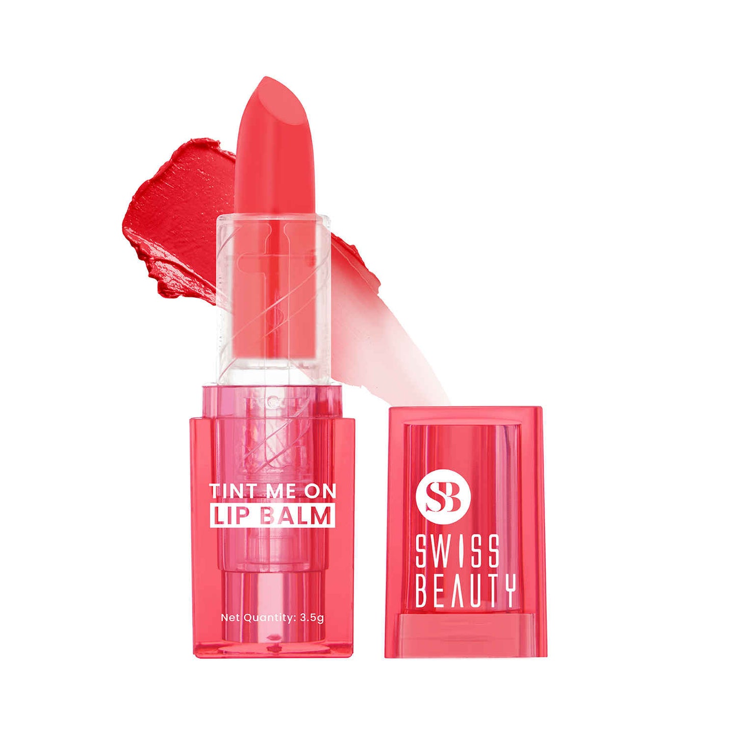 Swiss Beauty Tint Me On Lip Balm | Moisturizes lips | Tinted Lip Balm|3-Cupcake Pink 3.5 gm