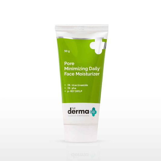 The Derma Co. Pore Minimizing Daily Face Moisturizer with 3% Niacinamide 3% PHA and p-REFINYLA® for Open Pores - 50 gm
