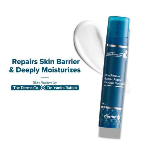 The Derma Co. X Dr. V Skin Renew Barrier Repair Peptide Moisturizer with Peptide & Vitamin C - 50 ml