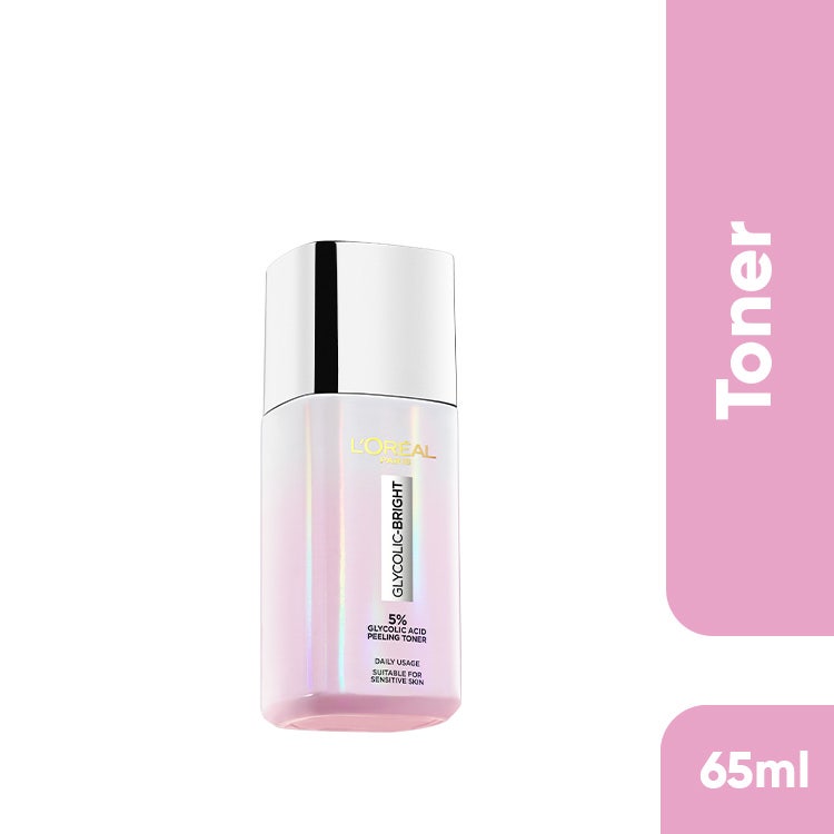 Loreal Paris Glycolic-Bright Peeling Toner 65Ml
