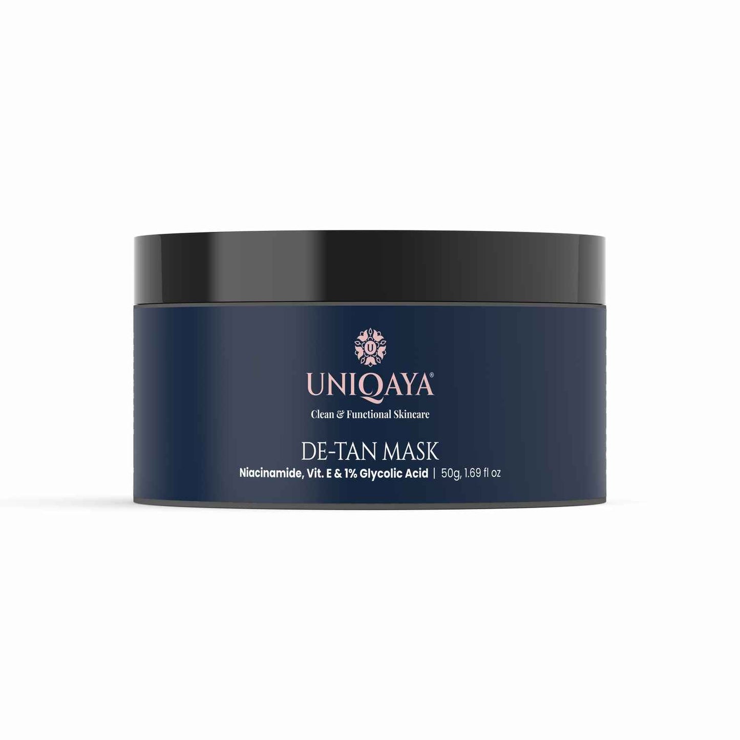 Uniqaya De-Tan Mask With Niacinamide, Glycolic Acid For Instant Tan Removal For All Skin Types 50 gm
