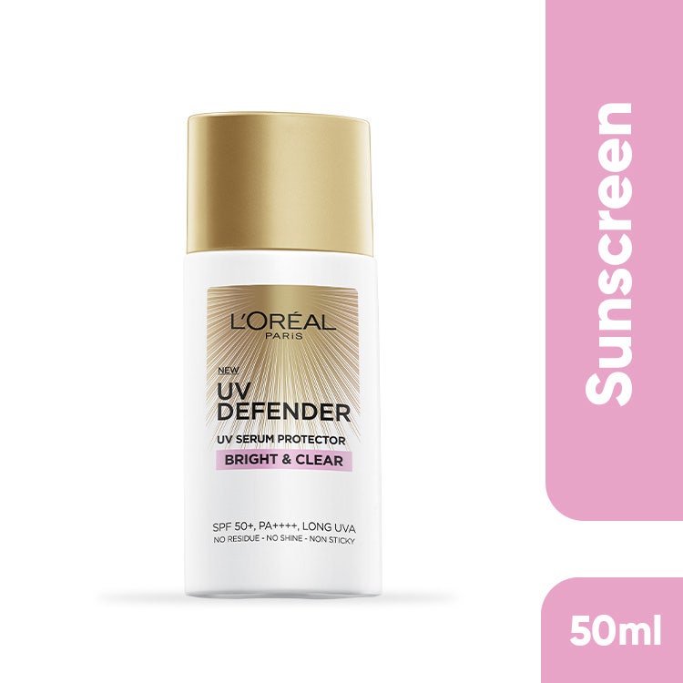 Loreal Uv Defender Uv Serum Protector Bright & Clear 50Ml