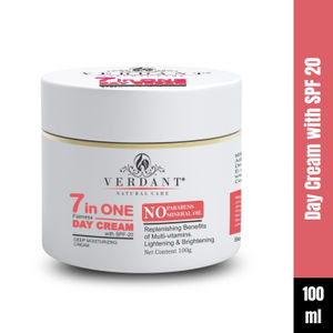 Verdant Natural Care 7 in 1 Fairness Day Cream with SPF 20 (100 gm)