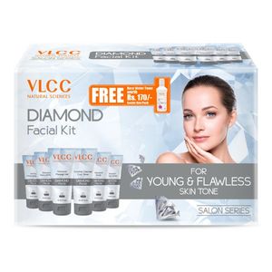 VLCC Diamond Facial Kit + FREE Rose Water Toner Worth (300 g + 100 ml)