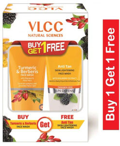 VLCC Turmeric & Berberries Face Wash + Anti Tan Skin Lightening Face Wash (150 ml)
