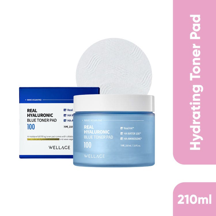 Wellage Real Hyaluronic Blue Toner Pad 70 210Ml